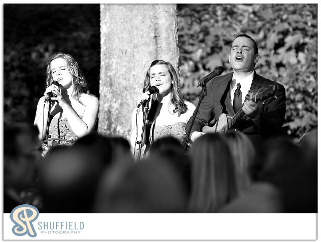 nashville wedding, ceremony singers, outdoor, belle meade plantation